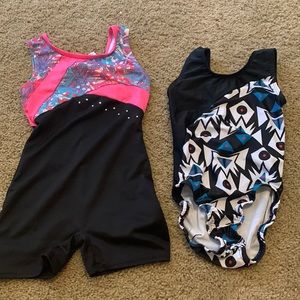 2 girls leotards